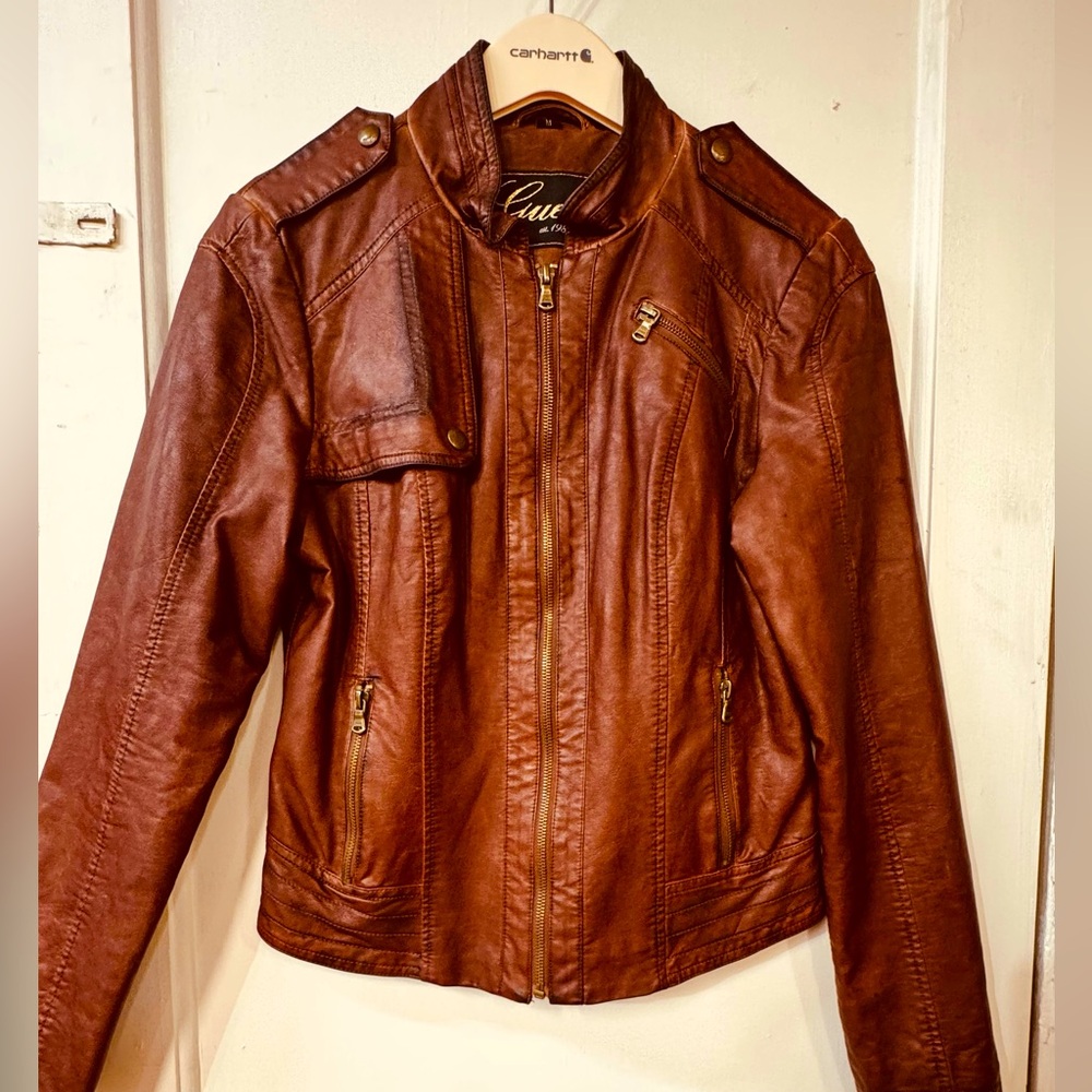 Guess Leather Jacket - image 1